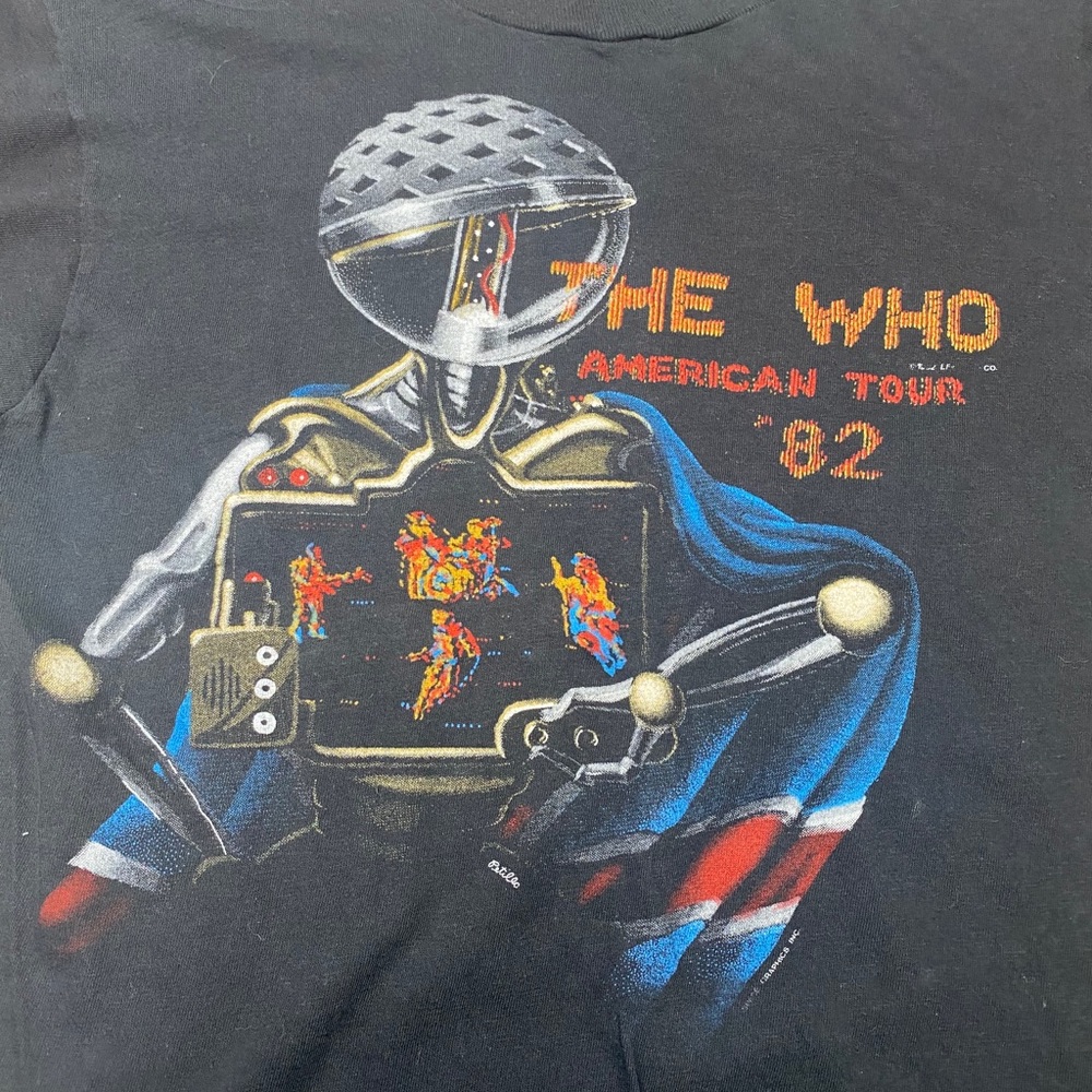 VTG The Who 82 American Tour band shirt Large